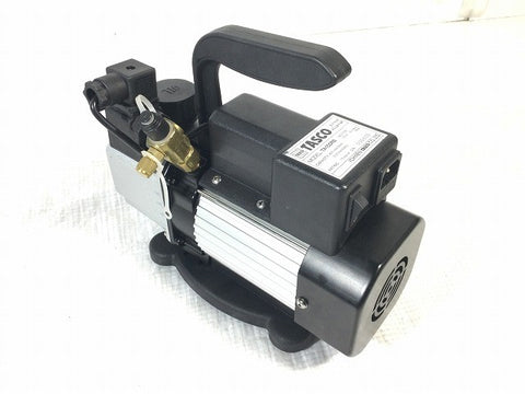 ☆比較的綺麗☆イチネンTASCO タスコ 100V オイル逆流防止弁付小型高性能 真空ポンプ TA150RB ケース付き バキュームポンプ130243 - 0
