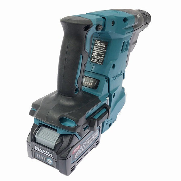 ☆未使用品☆makita マキタ 40Vmax 28mm 充電式ハンマドリル HR011GRDX バッテリ2個(2.5Ah) 充電器 ケース付 コードレス132355 - 4