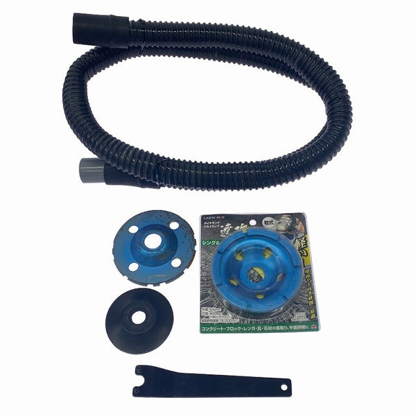 ☆中古品☆makita マキタ 100V 集じんカバー付ディスクサンダー 9533BSK ホース＋カップ付 防じんカバー付 ディスクグラインダー131617 - 10