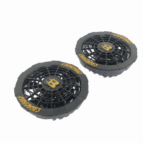 ☆中古品セット☆BURTLE バートル 12V エアークラフト用バッテリー AC230 ファンユニット 黒 空調作業服用 熱中症対策 京セラ114336 - 0