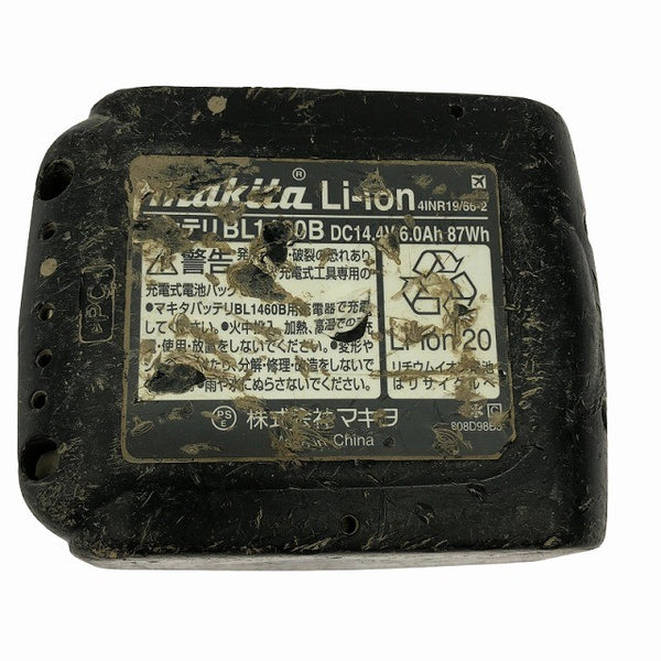 ☆中古品☆ makita マキタ 14.4V 6.0Ah 純正リチウムイオンバッテリー BL1460B LITHIUM-ION 雪/飛行機マーク133904 - 10