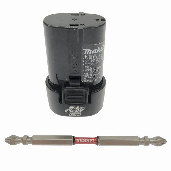 ☆中古品☆makita マキタ 7.2V 充電式ペンインパクトドライバー TD021D 青 バッテリ1個(1.0Ah) コードレス137177 - 9