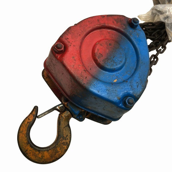 ☆中古品2個セット☆KITO キトー チェーンブロック M3形 CB010 荷重1.0ton/1ton 揚程2.5m 手動式 チェンブロック 吊り具 荷揚げ136501 - 2