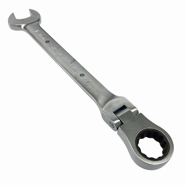☆未使用品☆TOP トップ工業 首振りラチェットコンビセット FRC-10000S 工具袋入り 7mm～24mm スパナセット131681 - 6