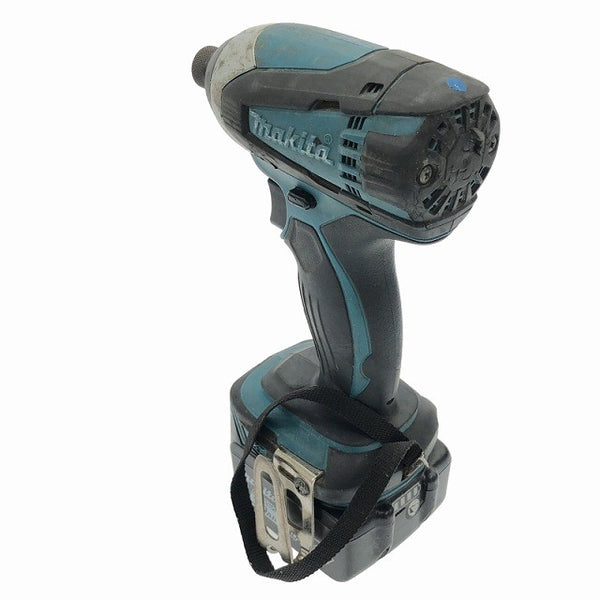 ☆中古品☆makita マキタ 14.4V 充電式インパクトドライバ TD134DX2 バッテリー(14.4V 3.0Ah) 充電器付き 締め付け119019 - 4