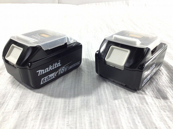 ☆未使用品2個セット☆makita マキタ 18V 6.0Ah 純正リチウムイオンバッテリー BL1860B 急速 残量 蓄電 LITHIUM-ION 雪/飛行機 116067116067 - 4