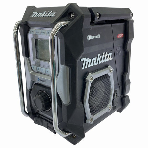 ☆中古品☆ makita マキタ 10.8V/14.4V/18V/40Vmax/100V 充電式ラジオ MR002G 黒/ブラック 本体+ACアダプター+バッテリー1個(6.0Ah)129144 - 0