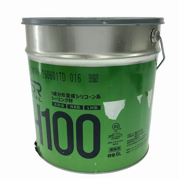 ☆未使用品☆コニシ株式会社 サンライズ 1成分形変形シリコーン系シーリング材 H100 オフホワイト 6L 缶134259 - 2