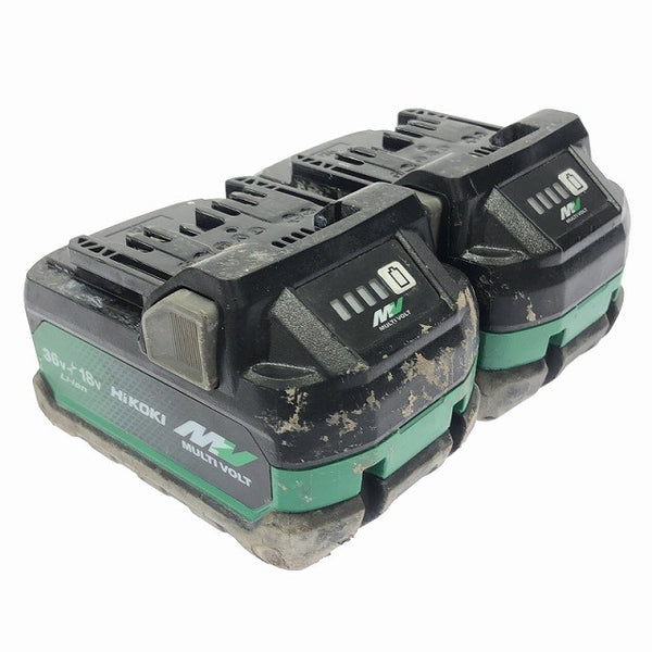 ☆中古品2点セット☆HiKOKI ハイコーキ 36V 2.5Ah 純正 マルチボルトバッテリー BSL36A18X リチウムイオンバッテリー 蓄電池122331 - 2