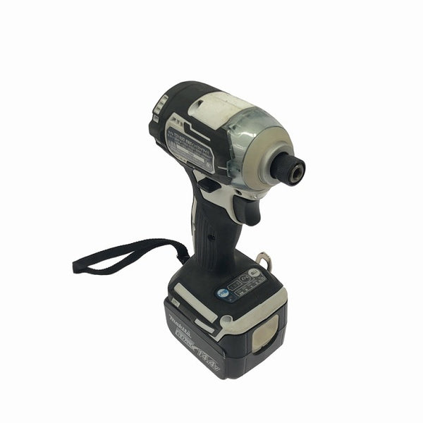 ☆比較的綺麗☆makita マキタ 14.4V 充電式インパクトドライバー TD160D 白/ホワイト バッテリー1個(14.4V 6.0Ah)充電器 ケース付 - 5