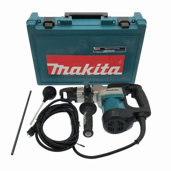 ☆比較的綺麗☆makita マキタ 100V 35mm ハンマドリル HR3530 ケース付 六角軸 コード式 ハンマードリル 電動ハンマー ハツリ機116770 - 3