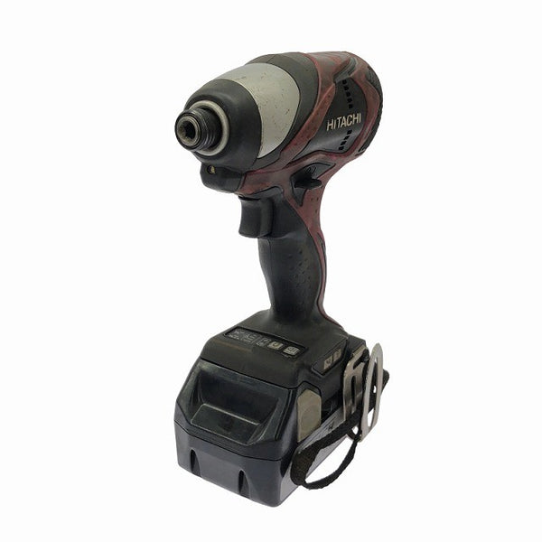 ☆中古品☆HITACHI 日立工機 18V コードレスインパクトドライバー WH18DBDL バッテリ2個(18V 3.0Ah)充電器 ケース付 充電式131678 - 4
