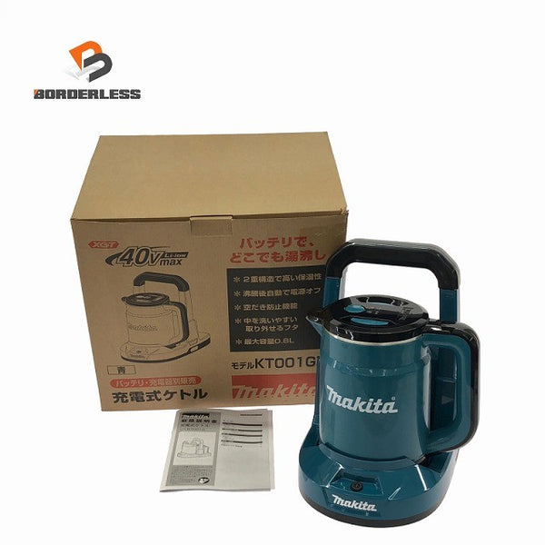 ☆未使用品☆ makita マキタ 40Vmax 0.8L 充電式ケトル KT001GZ 本体のみ （電池・充電器別売）134009 - 1