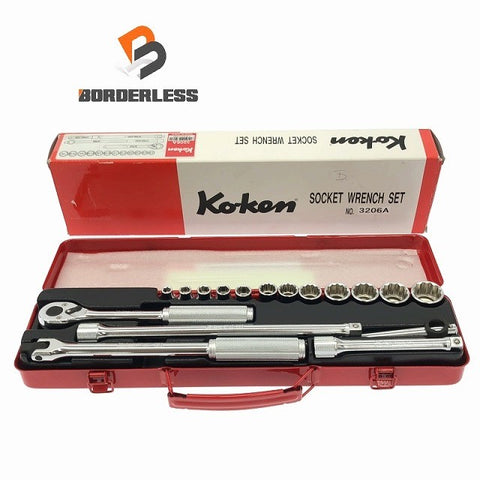 ☆未使用品☆ko-ken コーケン 9.5sq ソケットレンチセット 3206A ラチェットハンドル(3753N) 自動車整備 手工具 ハンドツール
