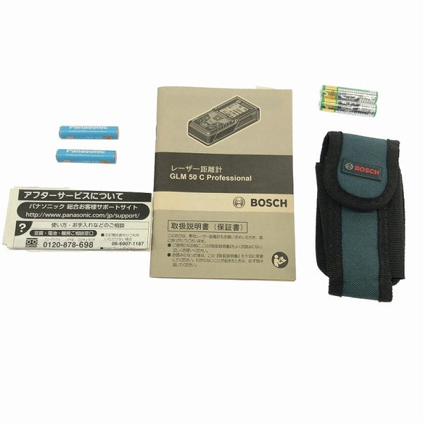 ☆比較的綺麗☆BOSCH ボッシュ レーザー距離計 GLM50CJ 測量 デジタル 計測器 電動工具 充電式電池セット付114257 - 10