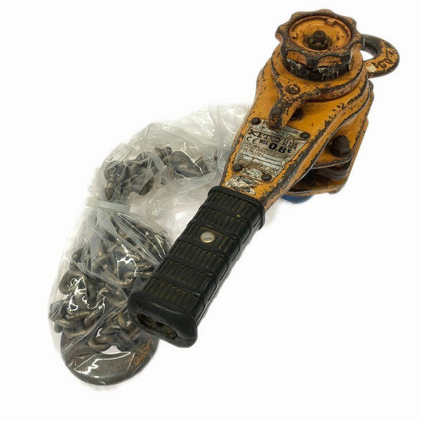 ☆中古品☆KITO キトー レバーブロック L5形 LB008 荷重0.8ton/800kg 揚程1.5m レバーホイスト ガッチャ 荷揚げ機 荷締め機137283 - 2