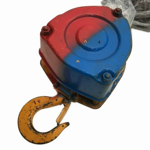 ☆中古品2個セット☆KITO キトー チェーンブロック M3形 CB010 荷重1.0ton/1ton 揚程2.5m 手動式 チェンブロック 吊り具 荷揚げ機135608 - 0