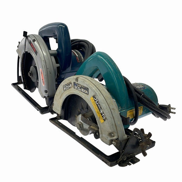 ☆中古品2点セット☆SHINKO/RYOBI 100V 160mm ブレーキ付 電気丸ノコ SCS-160A/W-560PS コード式 マルノコ 丸鋸 DIY 木工127158 - 3