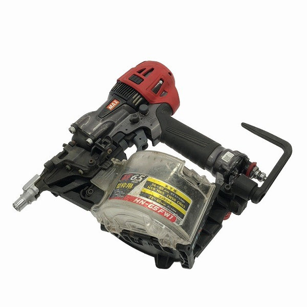 ☆中古品☆MAX マックス 65mm 高圧 コイルネイラ HN-65FW1 ケース付 型枠用モデル コンタクトップ エア釘打機 エア釘打ち機117296 - 4