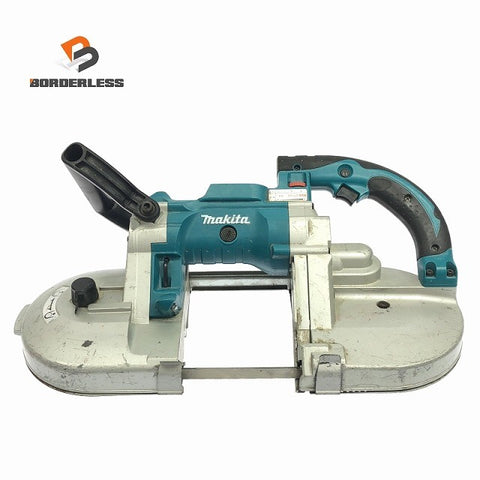 ☆中古品☆makita マキタ 18V 充電式ポータブルバンドソー PB180D 本体のみ コードレス 帯鋸切断機 鉄工用122729