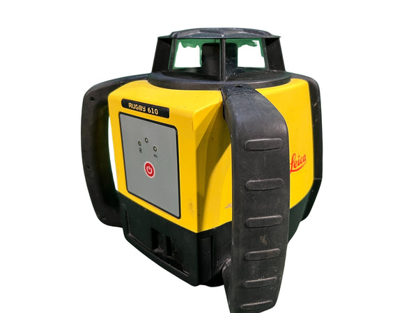 ☆中古品☆ Leica ライカ 回転レーザーレベル RUGBY610/ラグビー610 本体+パーツ+受光器(RE160)+三脚+ケース129776 - 4