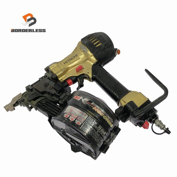 ☆中古品☆HITACHI 日立工機 65mm 高圧 ロール釘打機 NV65HR ロール釘打ち機 エア釘打機 エア釘打ち機 コイルネイラ エア工具134988 - 1