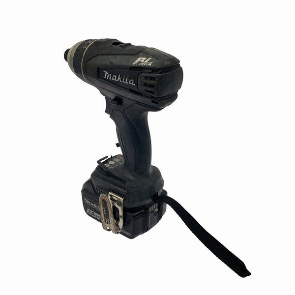 ☆中古品☆makita マキタ 18V 充電式4モードインパクトドライバー TP141 黒/ブラック バッテリ2個(3.0Ah) 充電器 ケース付119054 - 7