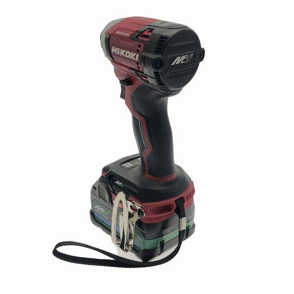 ☆未使用☆HiKOKI ハイコーキ 36V コードレスインパクトドライバー WH36DD(2XHRSZ) 赤 バッテリ2個(36V2.5Ah) 充電器 ケース付128354 - 6