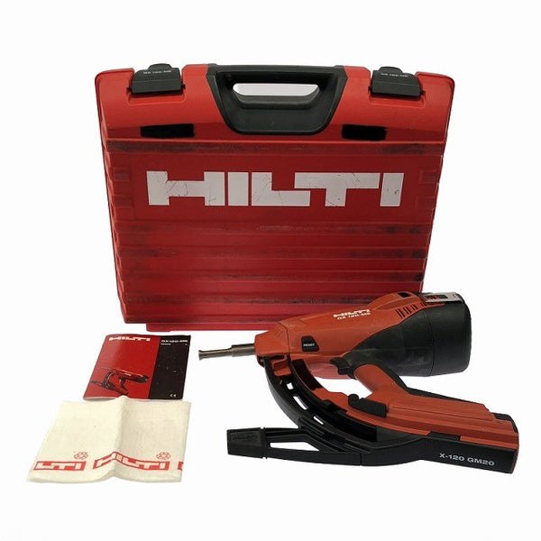 ☆中古品☆HILTI ヒルティ ガス式鋲打機 GX120-ME 釘多数 ケース付き ガス式鋲打ち機 ガスネイラー ガス銃130823 - 3