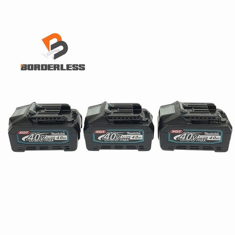 ☆比較的綺麗 3個セット☆makita マキタ 40Vmax 4.0Ah 純正リチウムイオンバッテリー BL4040 リチウムイオン電池 蓄電池 充電池 116143