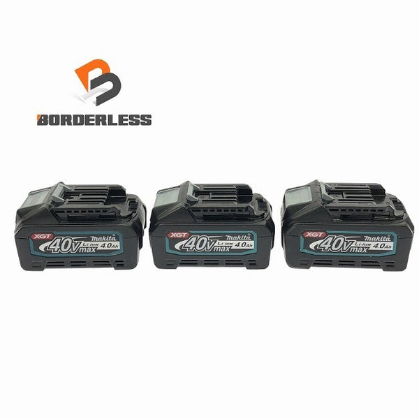 ☆比較的綺麗 3個セット☆makita マキタ 40Vmax 4.0Ah 純正リチウムイオンバッテリー BL4040 リチウムイオン電池 蓄電池 充電池 116143 - 1