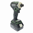 ☆極美品 限定色☆makita マキタ 18V 充電式インパクトドライバ TD171DGXAG グリーン バッテリ2個(6.0Ah) 充電器 ケース116772 - 5