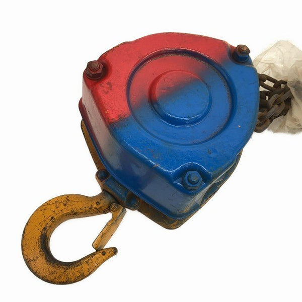 ☆中古品2個セット☆KITO キトー チェーンブロック M3形 CB010 荷重1.0ton/1ton 揚程2.5m 手動式 チェンブロック 吊り具 荷揚げ機135611 - 6