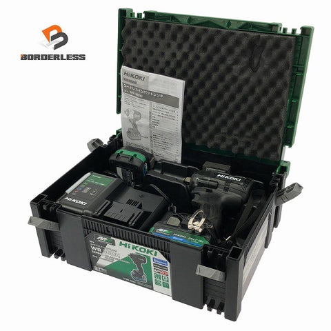 ☆未使用品☆HiKOKI ハイコーキ 36V コードレスインパクトレンチ WR36DH(2XPBSZ) ストロングブラック フルセット 充電式133107