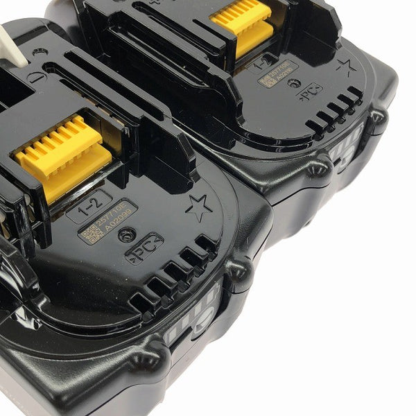 ☆箱違い未使用品2個セット☆ makita マキタ 18V 3.0Ah 純正リチウムイオンバッテリー BL1830B 急速 残量 LITHIUM-ION 雪/飛行機マーク125780 - 7