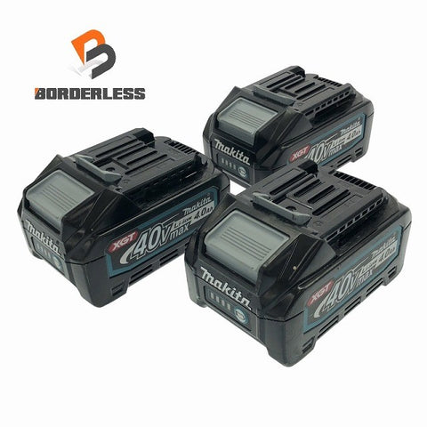 ☆比較的綺麗 3個セット☆makita マキタ 40Vmax 4.0Ah 純正リチウムイオンバッテリー BL4040 リチウムイオン電池 蓄電池 充電池 115940115940