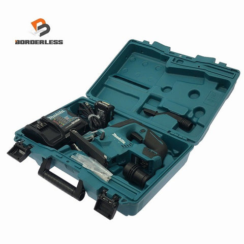 ☆中古品☆makita マキタ 10.8V 充電式ジグソー JV103D 1.5Ahバッテリー1個(BL1015) 充電器(DC10SA) ケース 替刃付124427