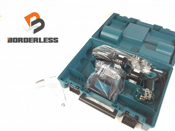 ☆未使用品 makita マキタ 18V 充電式震動ドライバドリル HP486DRGX 青 バッテリ2個(6.0Ah) 充電器 ケース付 振動ドライバドリル137623 - 1