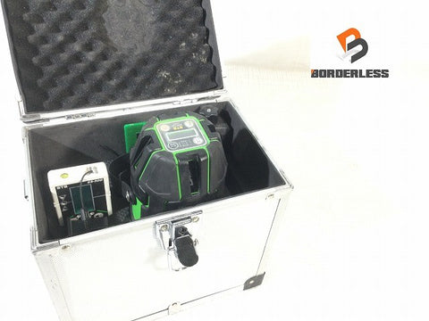 ☆比較的綺麗☆STS 電子整準式グリーンレーザー墨出器 ELG-440 バッテリー1個 充電器 受光機 付属品 ケース付き 測定 計測 光学116302 - 0