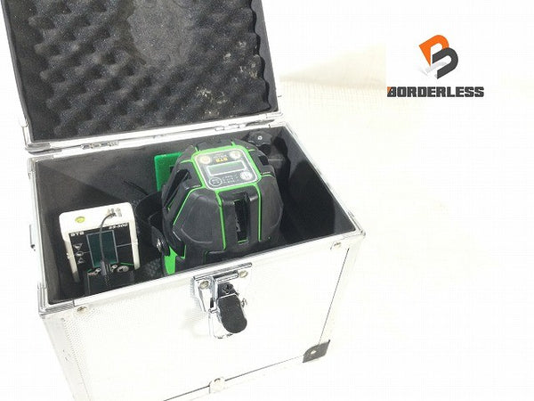 ☆比較的綺麗☆STS 電子整準式グリーンレーザー墨出器 ELG-440 バッテリー1個 充電器 受光機 付属品 ケース付き 測定 計測 光学116302 - 2