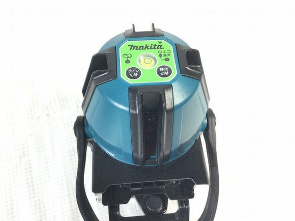☆美品※バッテリ別売り☆makita マキタ 10.8V 充電式屋内 屋外兼用 レーザー墨出し器 SK40GD 三脚 受光器 パーツ ケース付 測定器118612 - 8