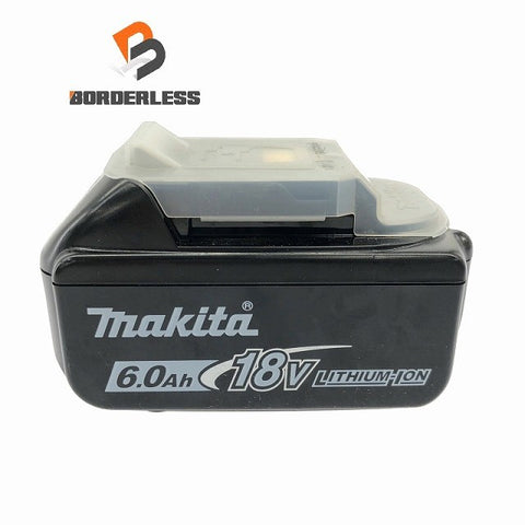☆極美品☆ makita マキタ 18V 6.0Ah 純正リチウムイオンバッテリー BL1860B 急速 残量表示 蓄電 LITHIUM-ION 雪/飛行機