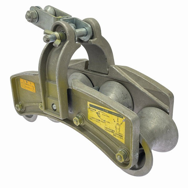 ☆中古品☆IKURA TOOLS 育良精機/イクラ 四連金車 IS-4W 安全最大荷重6.8kN 4連金車 ケーブルローラーコロ129355 - 2