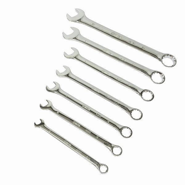 ☆美品☆SATA サタツール コンビネーションレンチセット 7本組 09070 8～19mm 片目片口スパナ コンビレンチ コンビスパナ116749 - 6