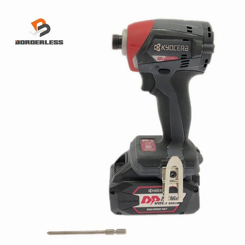 ☆極美品☆ KYOCERA 京セラ 18V/36V 充電式インパクトドライバー DID183 本体+バッテリー1個(5.0Ah)+ビット133479