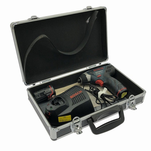 ☆中古品☆BOSCH ボッシュ 10.8V コードレスインパクトドライバー GDR10.8V-LI バッテリー2個(10.8V 1.3Ah) 充電器 ケース付133163 - 2