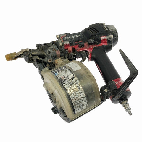 【送料無料☆彡ジャンク品※釘が出る】makita マキタ 65mm 高圧 エア釘打機 AN636H 赤/レッド コイルネイラ エアーツール130372 - 0