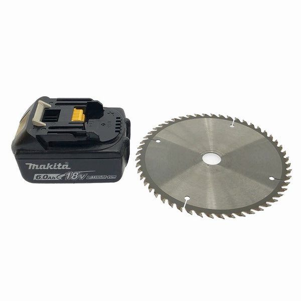 ☆中古品☆ makita マキタ 18V 165mm 充電式マルノコ HS631D 黒/ブラック バッテリー1個(18V 6.0Ah)付 製造17年5月 - 10