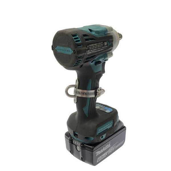 ☆中古品☆makita マキタ 18V 充電式インパクトレンチ TW300DRGX バッテリ2個(6.0Ah) 充電器 QCソケット6個 ケース付 コードレス129036 - 6