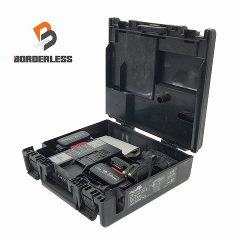 ☆中古品☆Panasonic パナソニック 14.4V/18V 充電インパクトドライバー EZ76A1LJ2G-B 黒 バッテリ2個(18V5.0Ah) 充電器 ケース